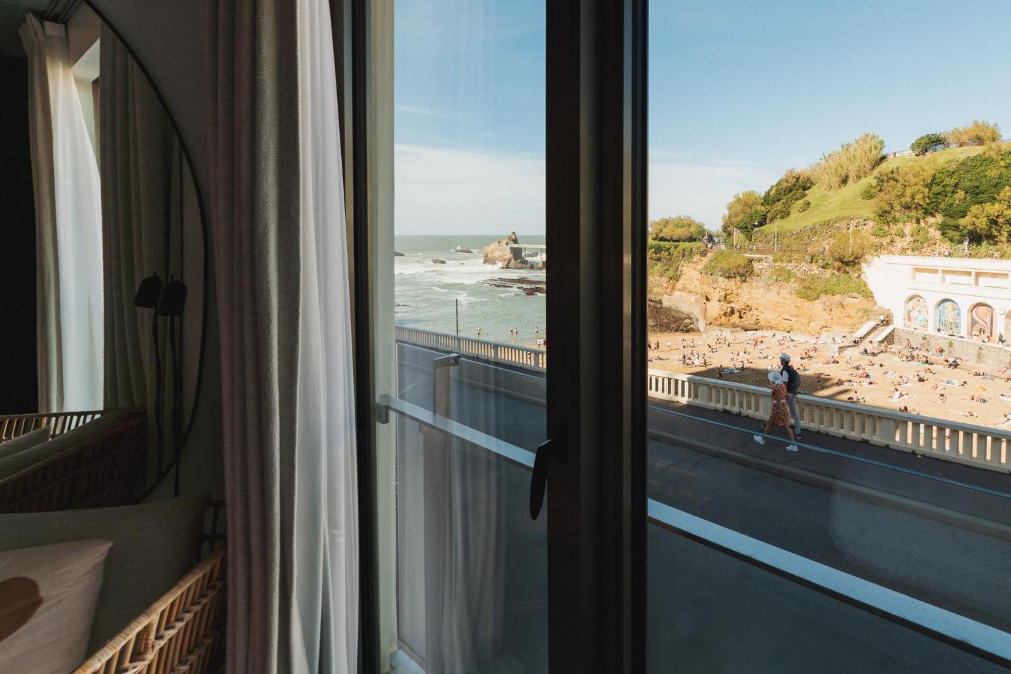 Hotel De La Plage Biarritz Bagian luar foto